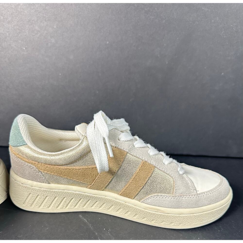 Gola Superslam Blaze Sneakers Womens Size 6.5 Gold Metallic Shimmer Shoes - Picture 6 of 10